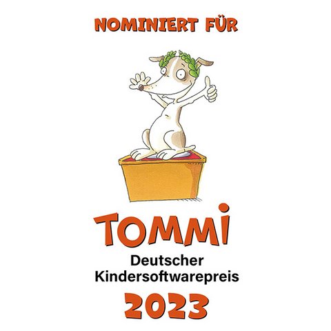 Logo Kindersoftwarepreis TOMMI 2023